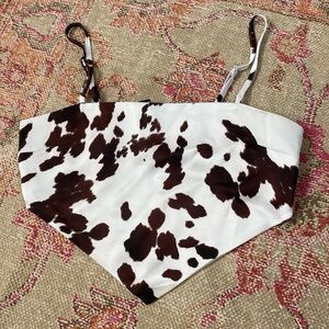 Cow print top